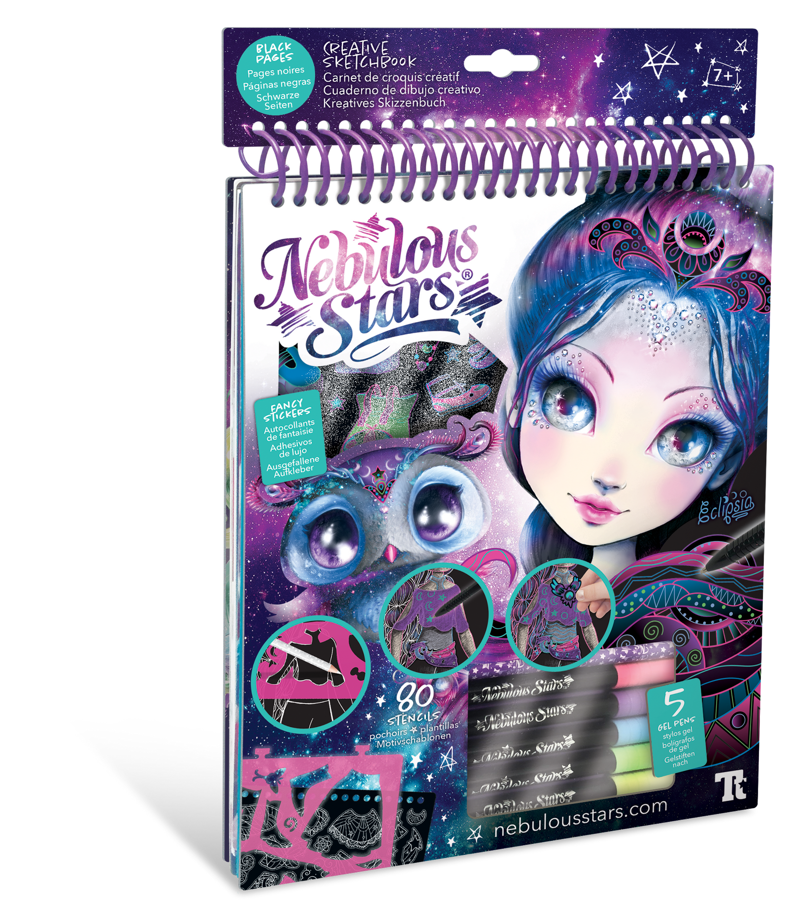 NEBULOUS STARS ECLIPSIA CREATIVE SKETCHBOOK-BLACK - Toyworld Frankston