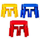 FOUNTAIN ACTIVITY TABLE AND CHAIRS ASSORTED COLOURS RED, BLUE