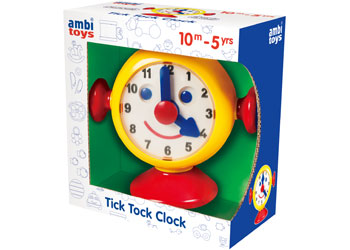 Ambi Toys Tick Tock Clock - Toyworld Frankston