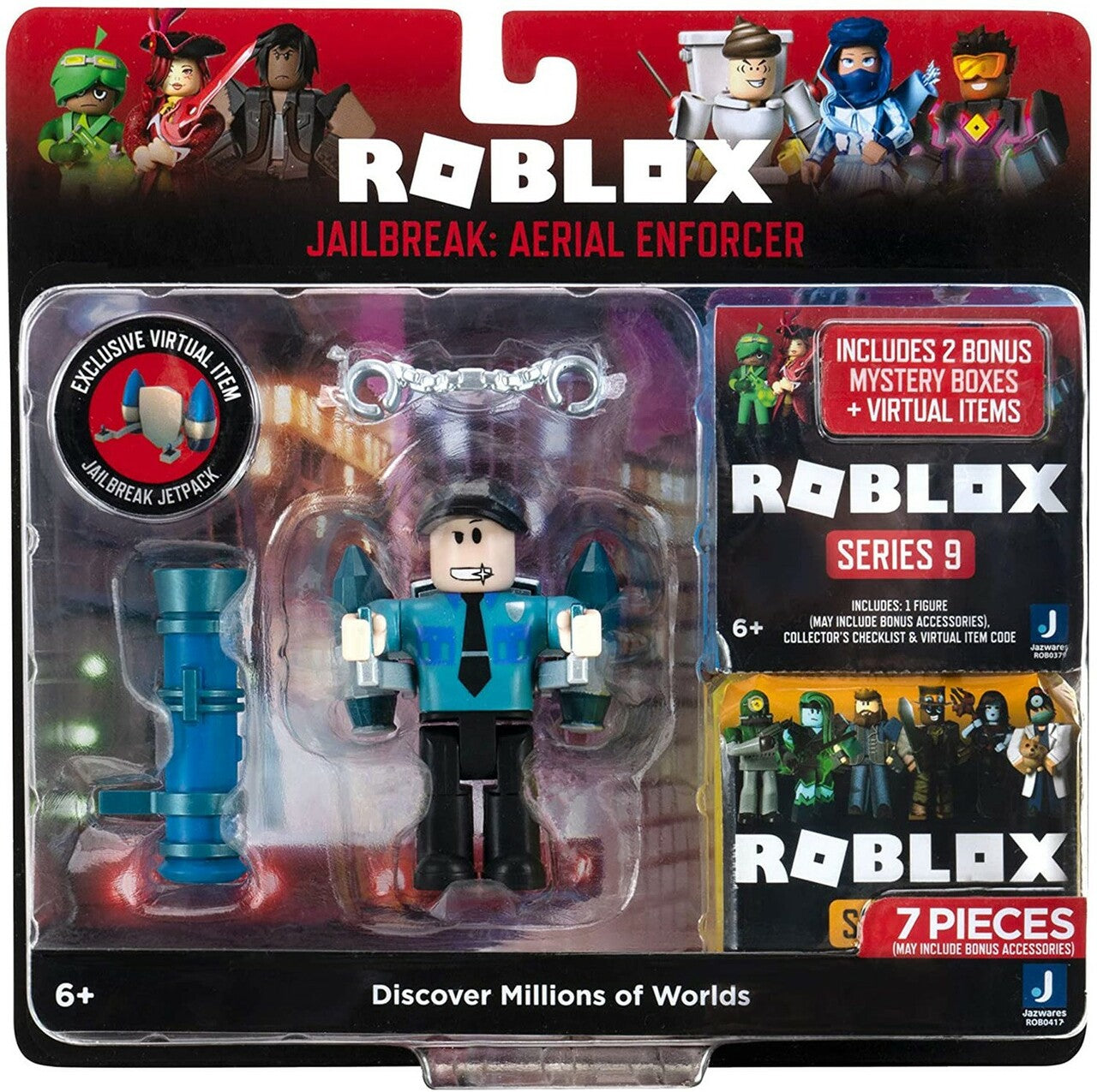 ROBLOX - CORE FIGURE PACK - JAILBREAK: AERIAL ENFORCER - Toyworld Frankston