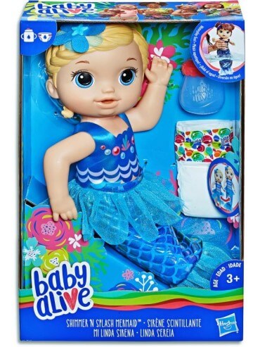 BABY ALIVE SHIMMER AND SPLASH MERMAID - Toyworld Frankston