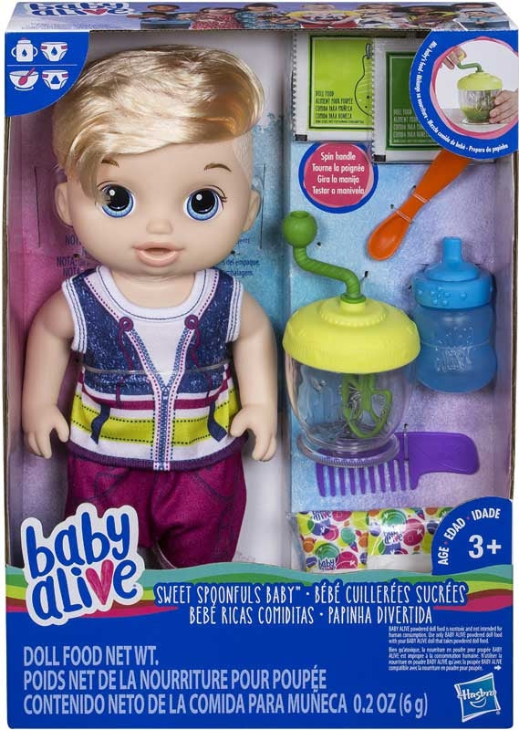BABY ALIVE SWEET SPOONFULS BABY BOY BLONDE