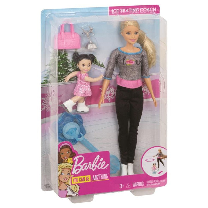 BARBIE CAREERS SPORTS PLAYSET - ICE SKATING COACH - Toyworld Frankston