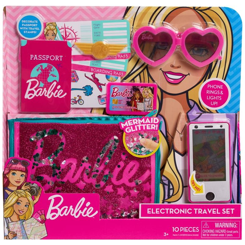 BARBIE PERFECTLY PINK ELECTRONIC BAG SET - Toyworld Frankston