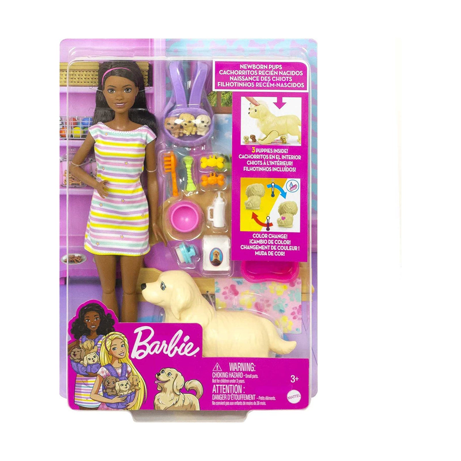 BARBIE DOLL AND PETS - BROWN HAIR - Toyworld Frankston