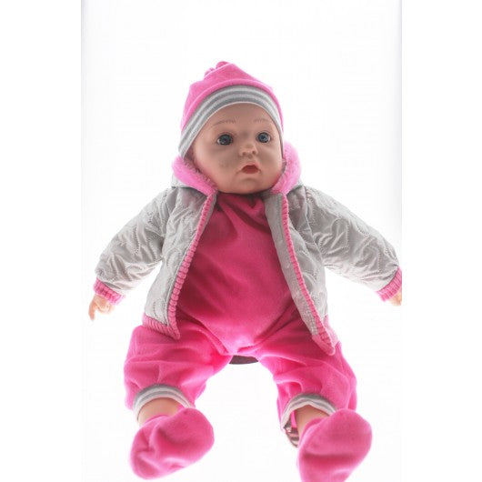 BABY DOLL GREY PINK VICTORIA - Toyworld Frankston