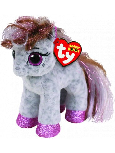 BEANIE BOO REG CINNAMON SPOTTED PONY | TY BEANIES | Toyworld Frankston