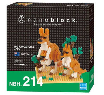 NANOBLOCK - BIG KANGAROO & JOEY - Toyworld Frankston