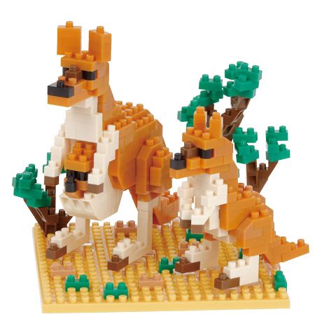 NANOBLOCK - BIG KANGAROO & JOEY - Toyworld Frankston