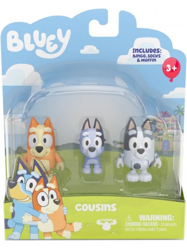 BLUEY FIGURE 2 PACK COUSINS - Toyworld Frankston