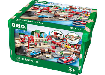 BRIO DELUXE RAILWAY SET 87 PCS - Toyworld Frankston