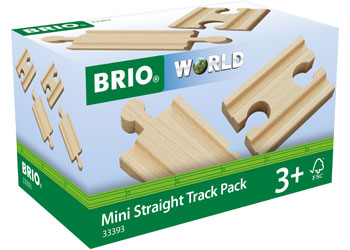 BRIO MINI STRAIGHT TRACK PACK 4 PACK 33393 - Toyworld Frankston