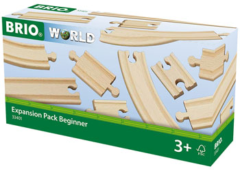 BRIO TRACKS - EXPANSION PACK BEGINNER - 11 PIECES - Toyworld Frankston