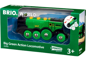 BRIO B/O - BIG GREEN ACTION LOCOMOTIVE - Toyworld Frankston