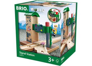 BRIO DESTINATION - SIGNAL STATION - 2 PIECES - Toyworld Frankston