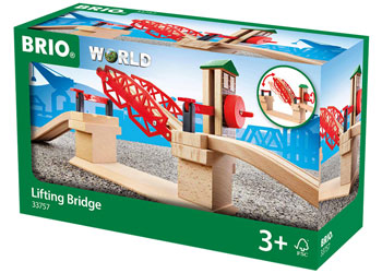 BRIO BRIDGE - LIFTING BRIDGE - 3 PIECES - Toyworld Frankston