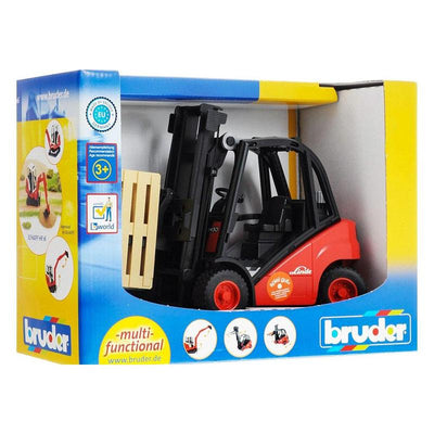 BRUDER LINDE FORK LIFT H30D WITH 2 PALLETS - Toyworld Frankston