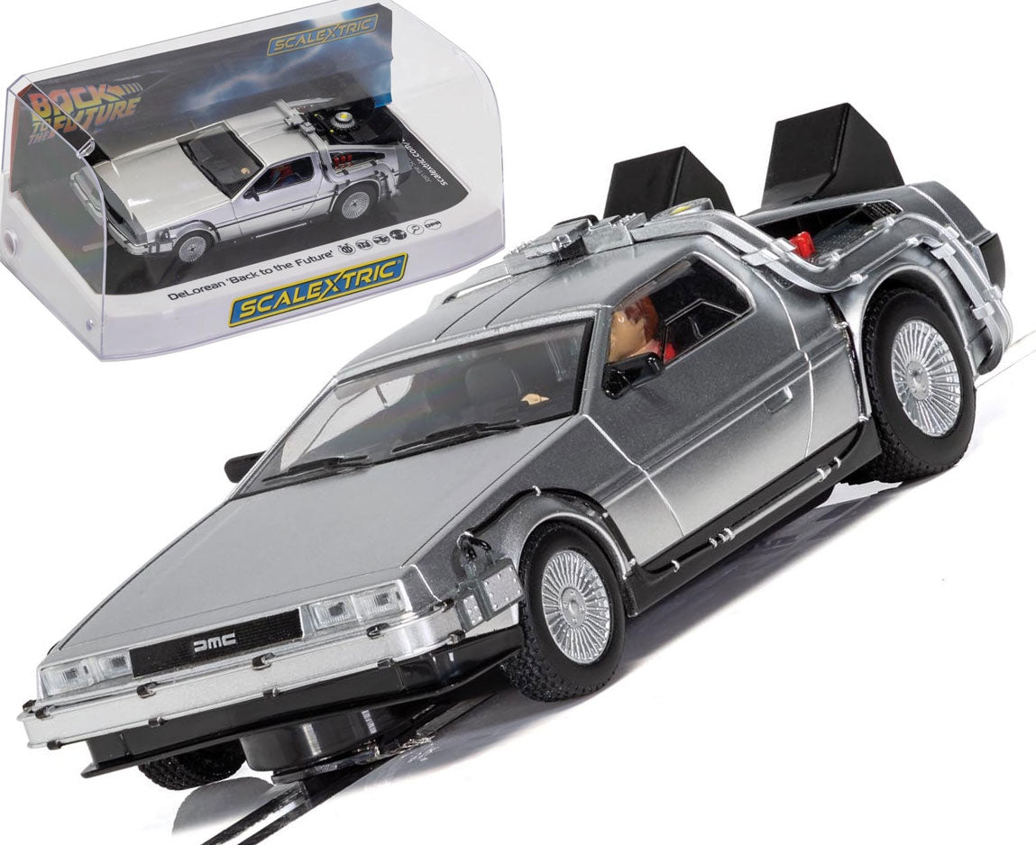 SCALEXTRIC DELOREAN 'BACK TO THE FUTURE' - SLOT CAR - Toyworld Frankston