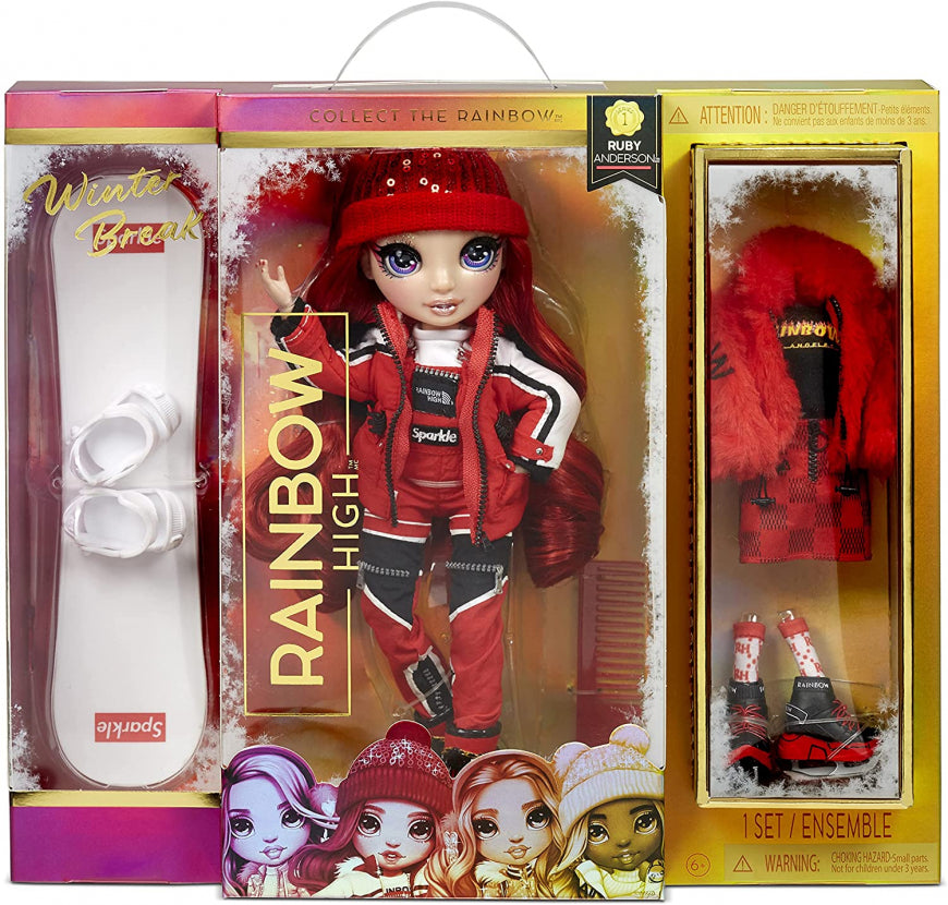 RAINBOW HIGH FASHION WINTER BREAK DOLL - RUBY ANDERSON - Toyworld Frankston