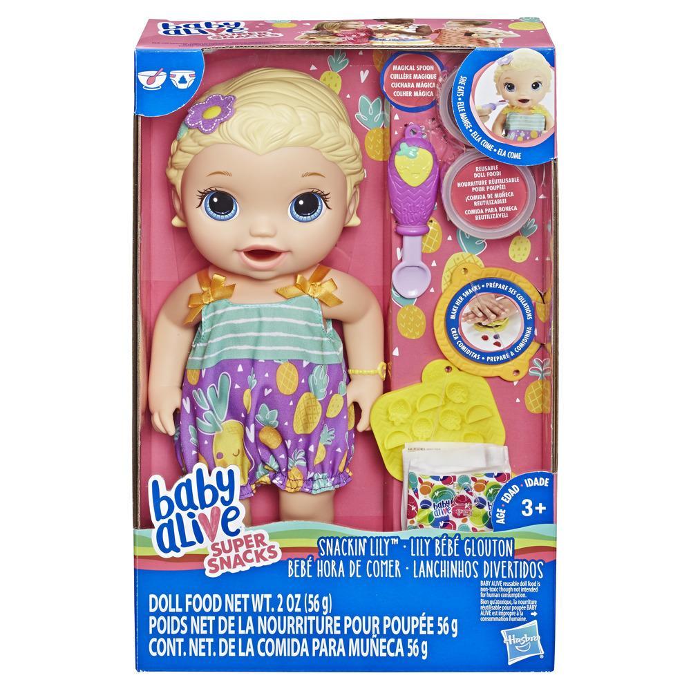 BABY ALIVE SNACKIN LILY BLONDE HAIR | BABY ALIVE | Toyworld Frankston