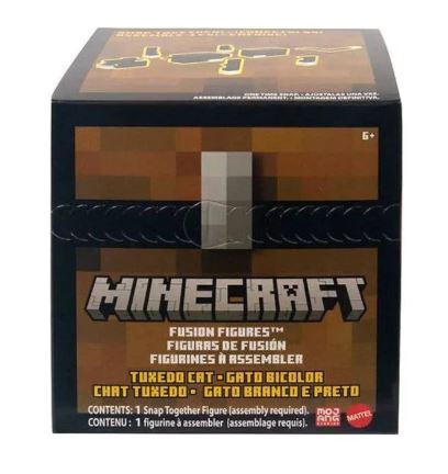 MINECRAFT CRAFT A FIGURINE -  TUXEDD CAT - Toyworld Frankston