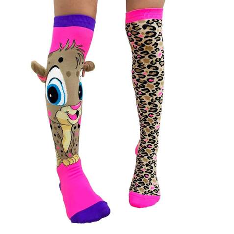MADMIA CHEEKY CHEETAH SOCKS WITH EARS - Toyworld Frankston