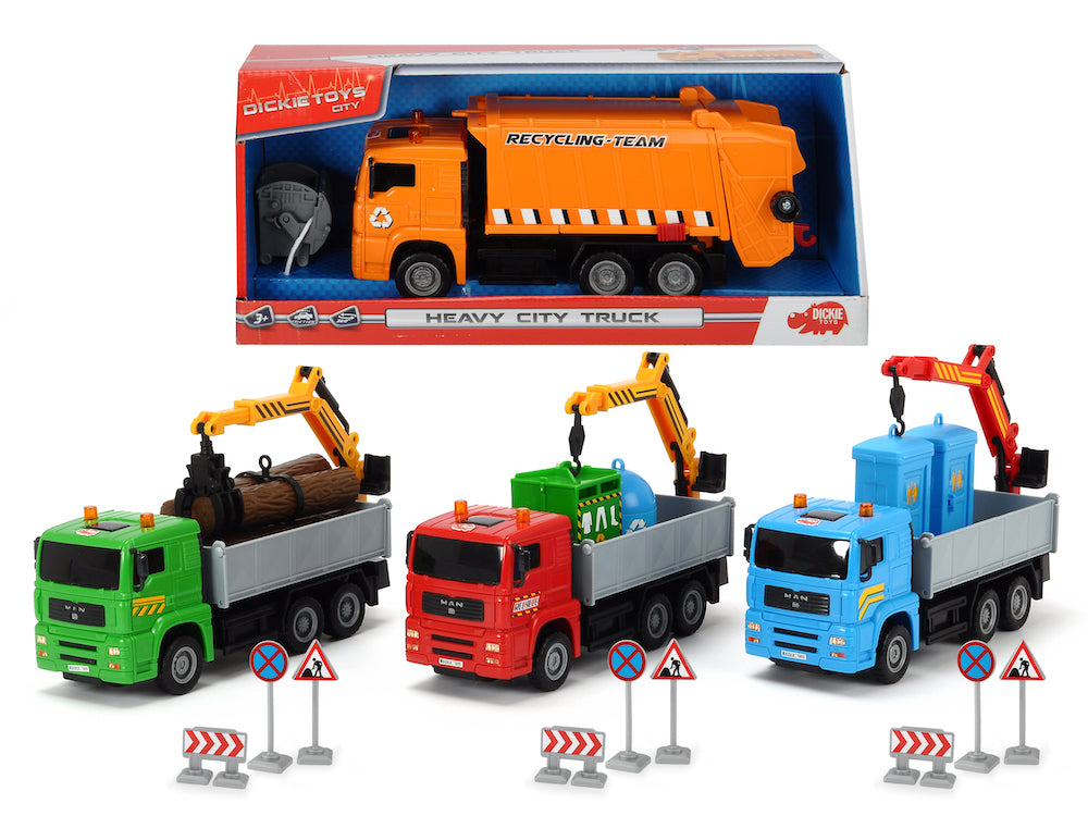 HEAVY CITY TRUCK ASST | DICKIE TOYS | Toyworld Frankston