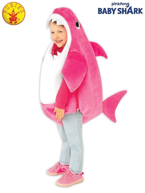 MUMMY SHARK DELUXE COSTUME PINK - SIZE SMALL - Toyworld Frankston