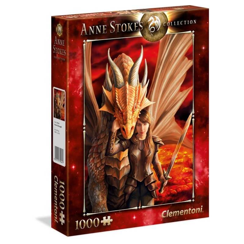 CLEMENTONI 1000 PIECE ANNE STOKES DRAGON PUZZLE - Toyworld Frankston