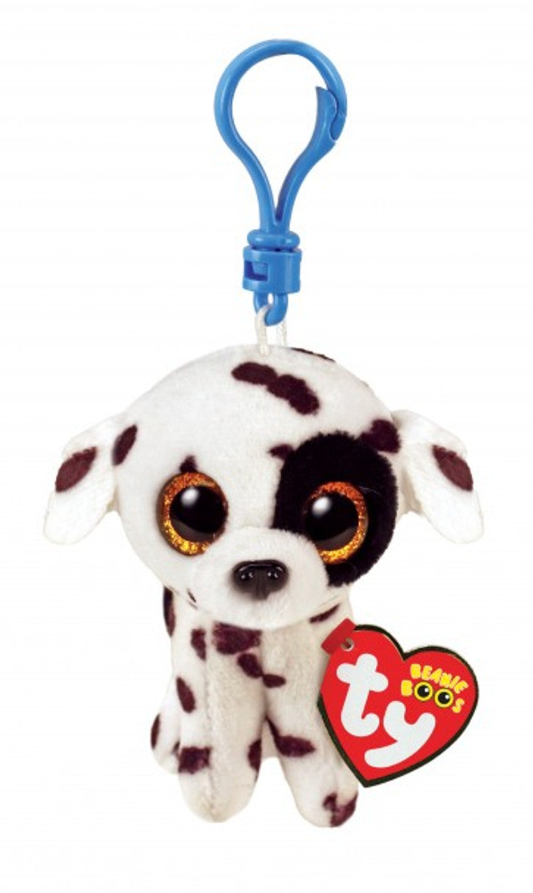 TY BEANIE BOO CLIP LUTHER DOG SPOTTED - Toyworld Frankston
