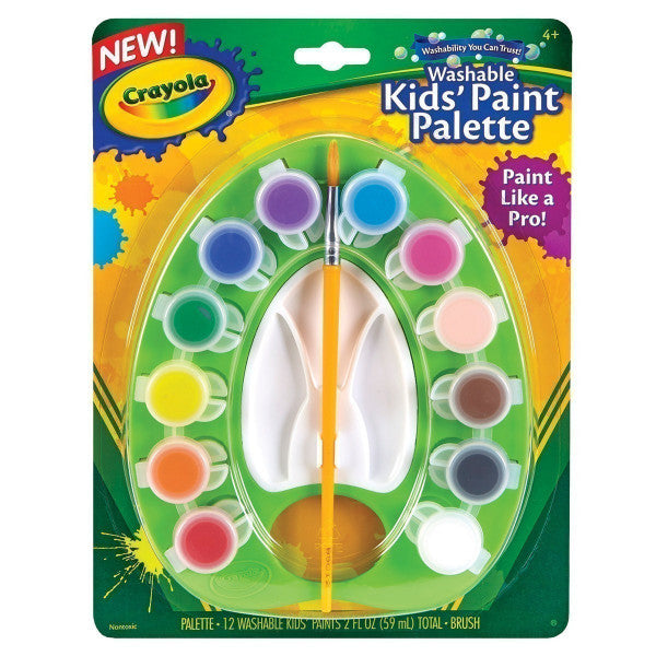 12 WASHABLE KIDS PAINT PALETTE NEW | Toyworld Frankston | Toyworld Frankston