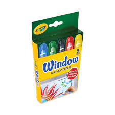 CRAYOLA 5 WASHABLE WINDOW CRAYONS TWISTABLE - Toyworld Frankston