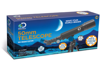 DISCOVERY ADVENTURES - 50MM ASTRONOMICAL TELESCOPE - Toyworld Frankston