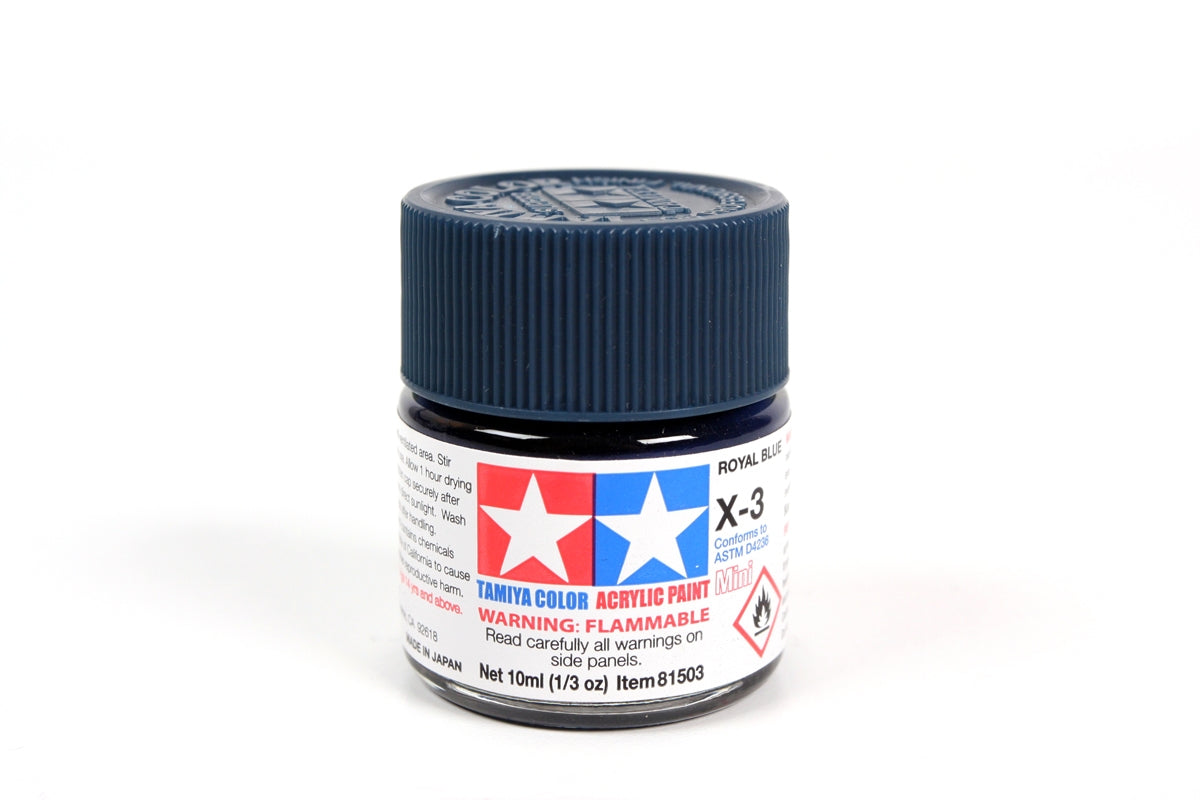 TAMIYA X-3 ROYAL BLUE - Toyworld Frankston