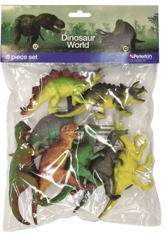 DINOSAUR WORLD 8PC FIG - Toyworld Frankston