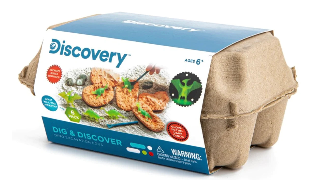 DISCOVERY DINO EGG CRATE 6PK - Toyworld Frankston