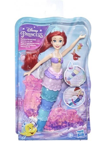 DISNEY PRINCESS RAINBOW REVEAL ARIEL - Toyworld Frankston