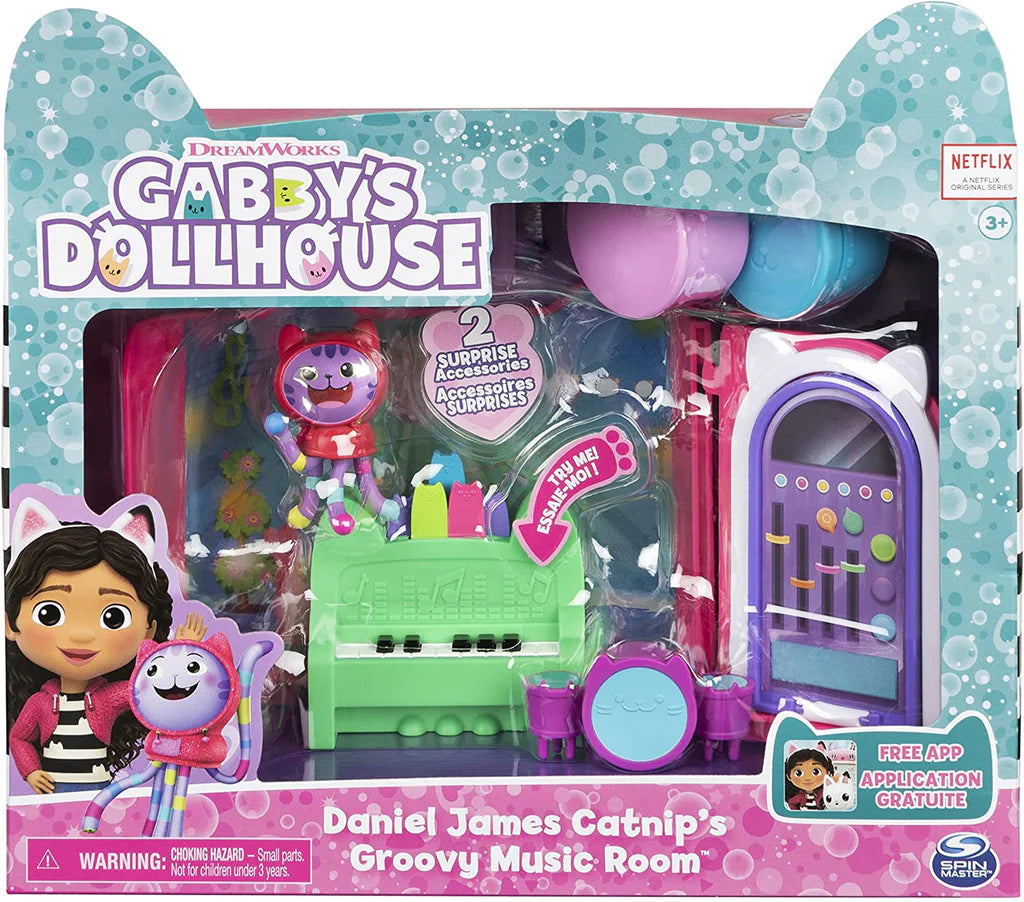 GABBY'S DOLLHOUSE DELUXE ROOM DANIEL JAMES CATNIPS GROOVY MUSIC ROOM - Toyworld Frankston