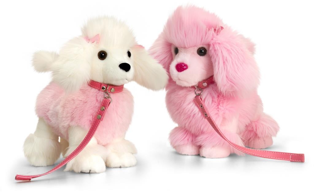 DOG WITH LEAD POODLE 30CM - Toyworld Frankston