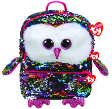 TY GEAR SEQUINS - OWEN OWL BACKPACK - Toyworld Frankston