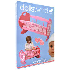 DOLLSWORLD WOODEN CRADLE - Toyworld Frankston