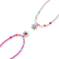 PINK POPPY - PASTEL GEM FLOWER NECKLACE W - Toyworld Frankston