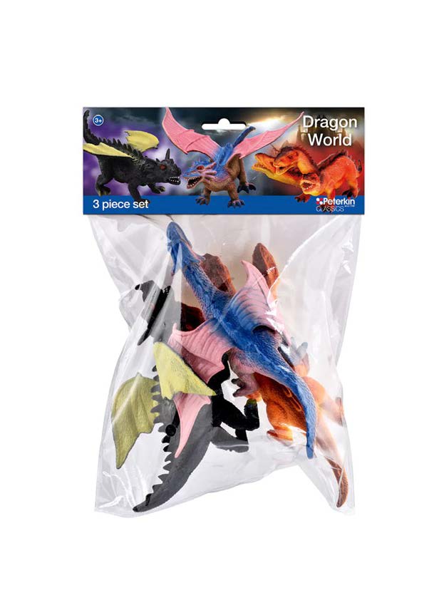 DRAGON WORLD 3PC FIG - Toyworld Frankston