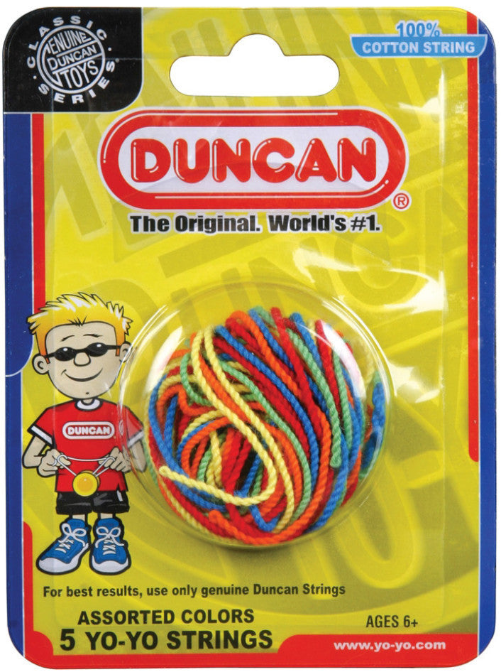 DUNCAN YO YO STRINGS COLOUR 5PK - Toyworld Frankston