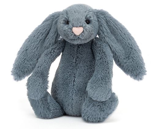 JELLYCAT BASHFUL DUSKY BLUE BUNNY MEDIUM - Toyworld Frankston