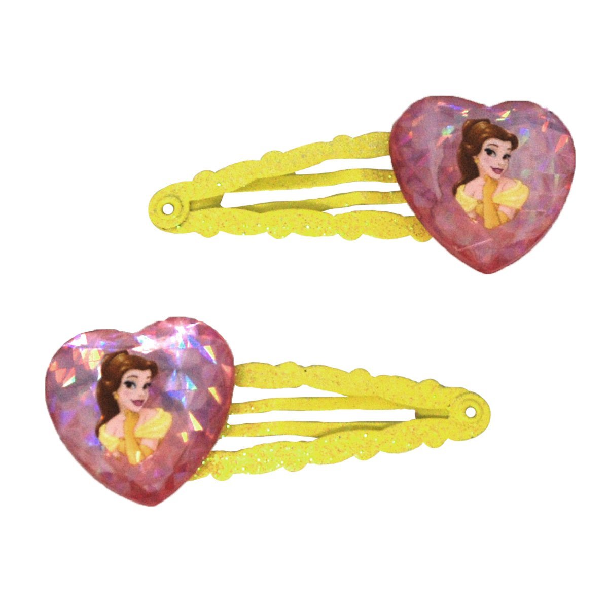 PINK POPPY - DISNEY BELLE HEART GEM SNAPCLIPS - Toyworld Frankston