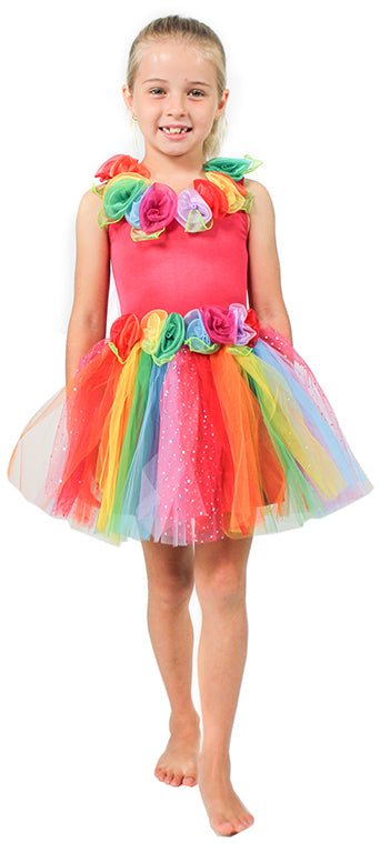 ENCHANTING FAIRY DRESS RAINBOW - MEDIUM - Toyworld Frankston