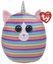 HEATHER CAT RAINBOW 10 INCH BEANIE SQUISH A DOO - Toyworld Frankston