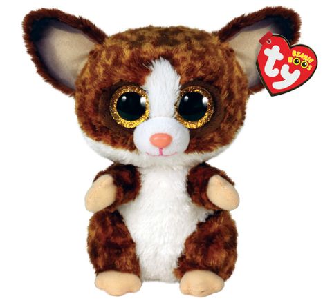BEANIE BOO MED BINKY BUSH BABY BROWN - Toyworld Frankston