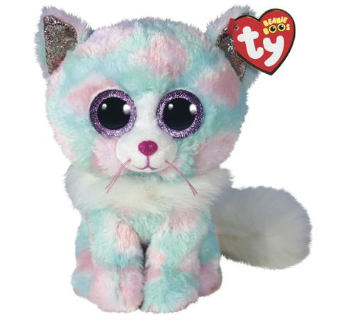 BEANIE BOO OPAL CAT MEDIUM - Toyworld Frankston